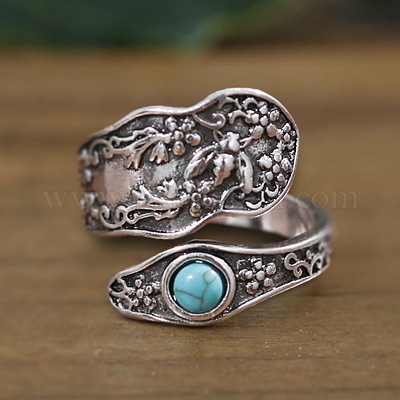 Регулируемые ретро-сплавные манжеты бирюзового цвета FS-WGDBFDE-01-1