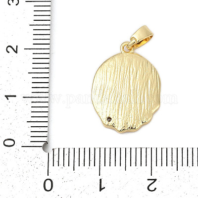 Латунные микро проложить кубического циркония подвески KK-U068-10G-03-1