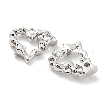 Латунные микро проложить кубического циркония подвески KK-E090-06P-1