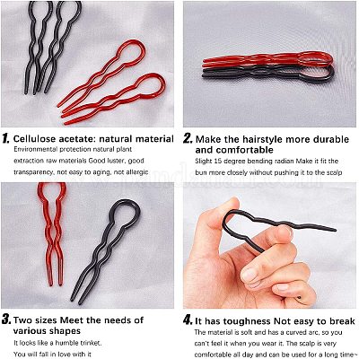 Пластиковые вилки для волос&nbsp;OHAR-NB0001-08-1