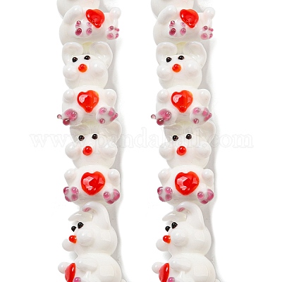 Бусы лэмпворк ручной работы LAMP-L079-02B-1