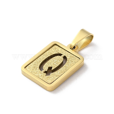 Подвески-алфавиты из нержавеющей стали 304 STAS-S152-01G-Q-1