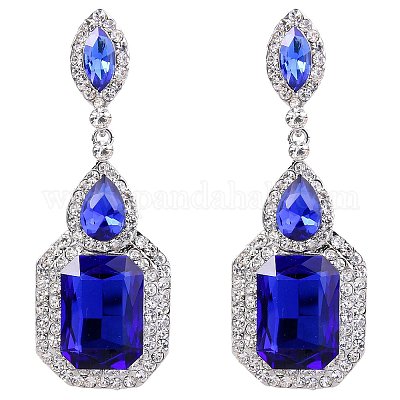 Латунные горный хрусталь болтающийся серьги FS-WG9D6B6-07-1