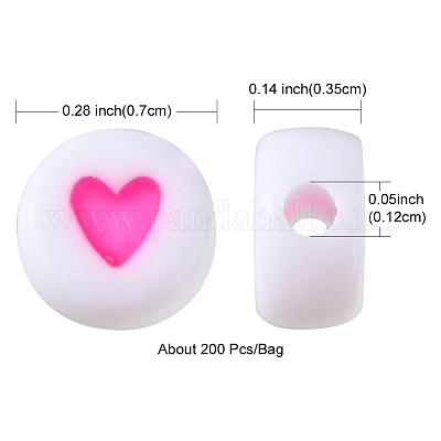 Непрозрачные акриловые бусины X2-MACR-N008-57F-1