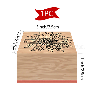 Wholesale CRASPIRE Wooden Rubber Stamp Sunflower Decorative Wood Stamps  Vintage Wood Mounted Rubber Stamps for Card Making DIY Art Crafts  Scrapbooking Journal Diary Letter Planner 