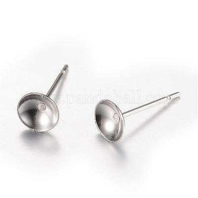 Фурнитура для сережек-гвоздиков из нержавеющей стали марки 304 STAS-T007-05-1