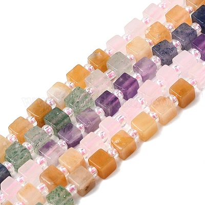 Нити бусин из натурального розового кварца G-H333-03K-1