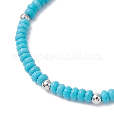 2 шт. браслеты с подвесками из ракушек-труб 2 цветов BJEW-JB12374-1