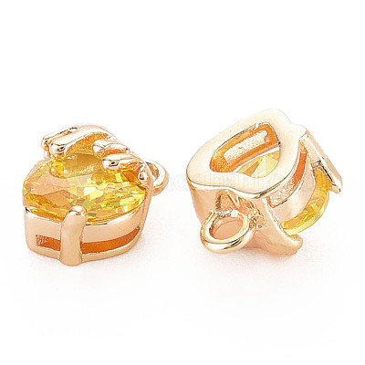 Латунные микро проложить кубического циркония подвески KK-N232-302B-01-1