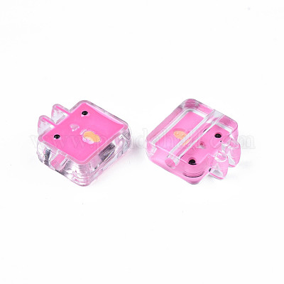 Прозрачные акриловые бусины ACRC-S039-10E-1