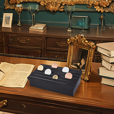 Деревянная витрина для монет AJEW-WH0060-12A-1