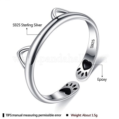 925 Sterling Silber Manschettenringe&nbsp;RJEW-BB70407-1
