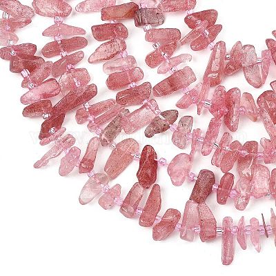 Природного кварца клубники нитей бисера&nbsp;G-F821-D02-01-1