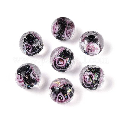 Ручной работы бусины фольги LAMP-T021-33B-1