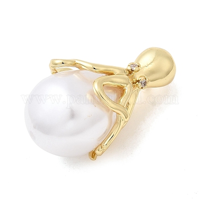 Латунные микро проложить кубического циркония подвески KK-H529-45G-1