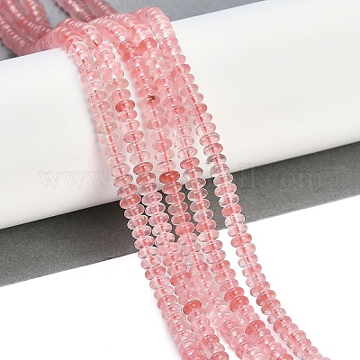 Вишневого кварца стеклянные бусы пряди G-K343-C26-01-1