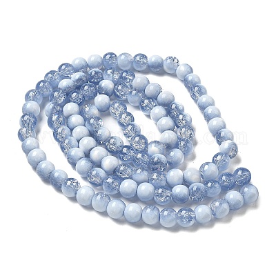 Стеклянные бусины кракле GLAA-U001-8mm-14-1