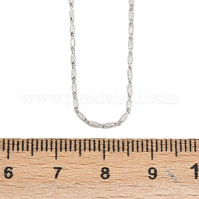 Латунные овальные ссылка цепи ожерелья NJEW-D338-02P-1