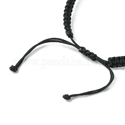 Браслет из плетеных бусин кубовидной формы из натуральных смешанных драгоценных камней BJEW-JB09796-1