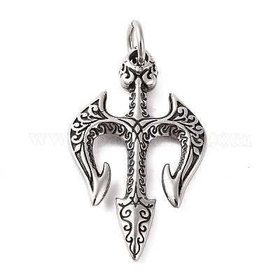 Большие подвески из хирургической нержавеющей стали 316 STAS-Z073-54AS-02-1