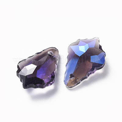 Стеклянные стразы подвески RGLA-L019-B-204MO-1