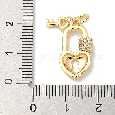 Латунные микро проложить кубического циркония подвески KK-B124-01G-1
