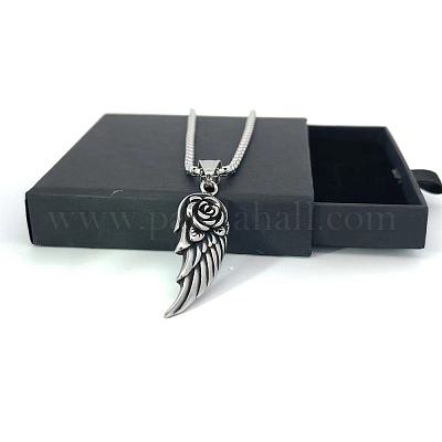 Мужские ожерелья с подвеской в виде крыла ангела из нержавеющей стали BI7944-1