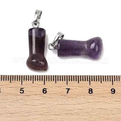 Подвески из натурального аметиста  G-C184-03D-1