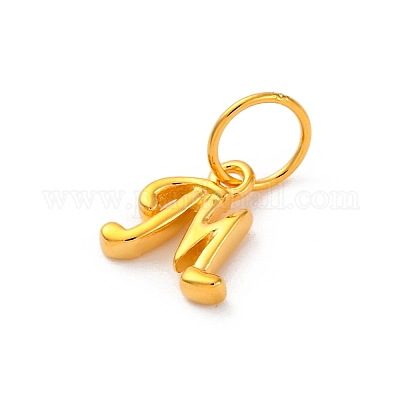 925 подвеска в виде буквы из стерлингового серебра с соединительными кольцами STER-R008-01G-M-1