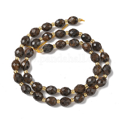 Природные бронзитом бисер нитей G-F809-A07-01-1