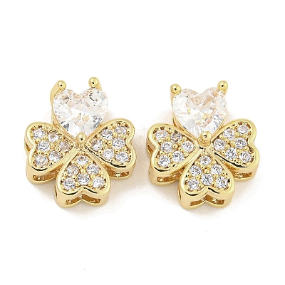 Латунь с прозрачными подвесками из циркония KK-Q820-24G-1