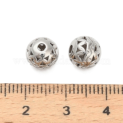 Латунные бусины&nbsp;KK-K374-10P-1