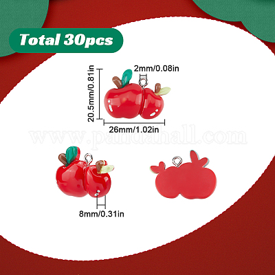 30 шт. Пластиковые подвески на рождественскую тематику FIND-SC0011-39-1