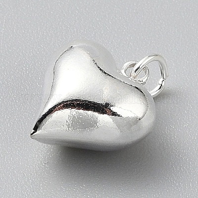 925 подвеска в виде сердца из стерлингового серебра с соединительными кольцами STER-WH20012-04A-1