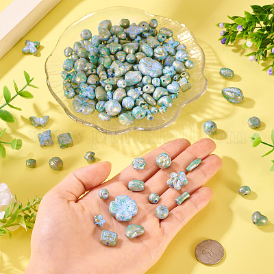 100 г непрозрачных акриловых бусин OACR-TA0003-75-1