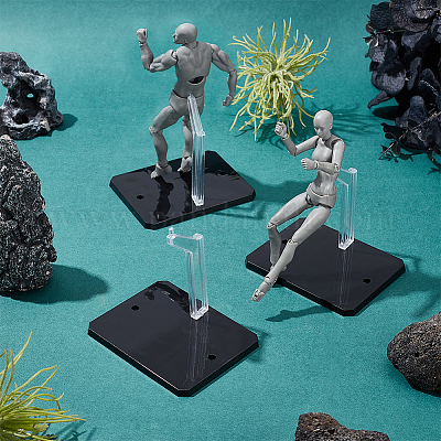 おーちゃん フィギュアスタンド 長方形のプラスチック人形スタンド アクションフィギュアディスプレイ