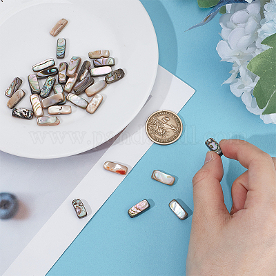 1 нить бусин из натуральной ракушки пауа BSHE-ME0001-04-1