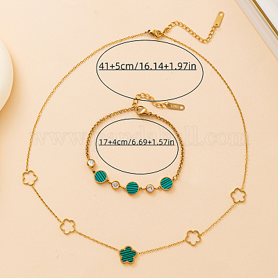 Элегантный комплект украшений из нержавеющей стали 201 YX1933-1