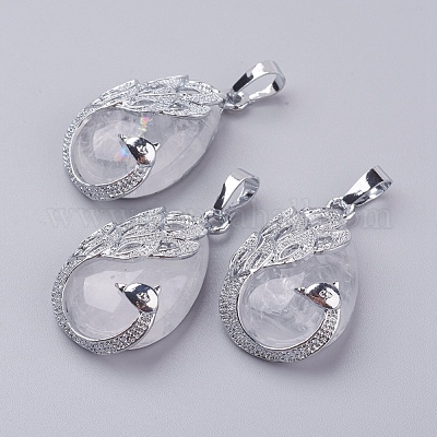 Природного кварца хрустальных подвесок X-G-E442-04W-1