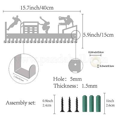 Support de mur d'affichage de support de cintre de médaille de fer de mode&nbsp;ODIS-WH0037-181-1
