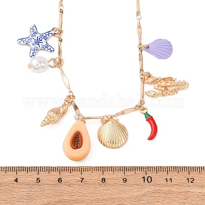 Подвеска в форме ракушки NJEW-F357-03KCG-1