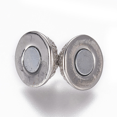 Магнитные застежки из латуни с цирконием и микропаве с петлями ZIRC-L082-B-01-P-1