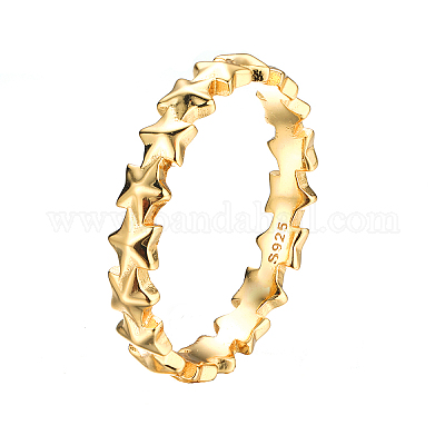 Anello stella 3d in argento sterling s925 anello semplice ed elegante versatile&nbsp;FK6410-5-1