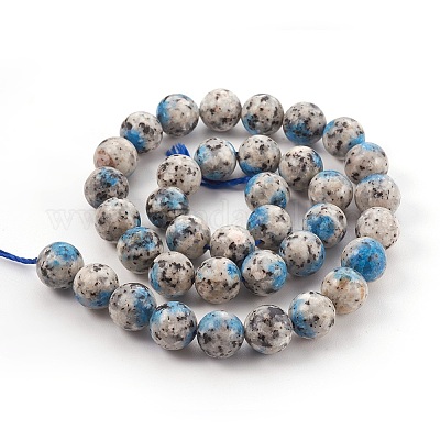 Натуральный k2 камень / капли азурит бисер пряди&nbsp;LS-G-F587-04-10mm-1