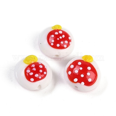 Нити бугорчатых бусин ручной работы в технике лэмпворк LAMP-Q002-02D-1