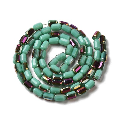 Стеклянные бусины с гальваническим покрытием  EGLA-D031-01-13-1