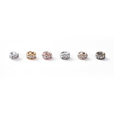 Perline distanziatori strass in ottone&nbsp;RB-X0013-10-NF-1