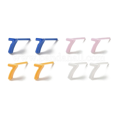 Гипоаллергенные серьги-гвоздики из биокерамики с цирконием и керамикой EJEW-C065-03H-1