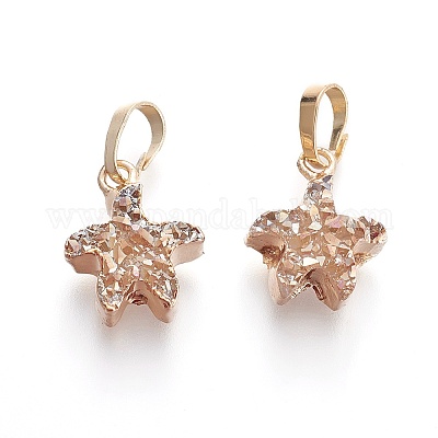 Гальванизированные подвесные агатовые подвески KK-P174-F-1