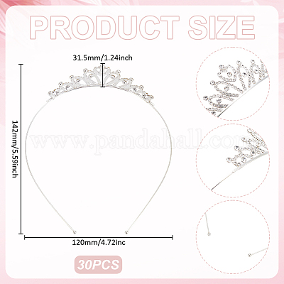 Резинки для волос со стразами для девочек&nbsp;LS-OHAR-WH0001-25-1